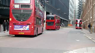 London Buses at Liverpool Street Bus Station 27th March 2021 [upl. by Ty]