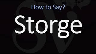 How to Pronounce Storge CORRECTLY LOVE Meaning amp Pronunciation [upl. by Gibrian]