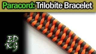 Trilobite Bracelet  Simple Paracord Tutorial [upl. by Obie987]