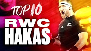 HAKA Top 10 New Zealand Hakas at the Rugby World Cup [upl. by Kachine]