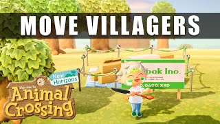 Animal Crossing New Horizons how to move villagers houses [upl. by Vtehsta]