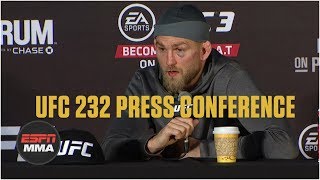 Alexander Gustafsson UFC 232 PostFight Press Conference  ESPN MMA [upl. by Delaney772]