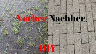 DIY Tipps zum Reinigen von PflastersteinenDIY tips for cleaning paving stones [upl. by Alliuqet]