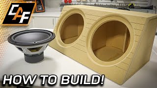 How to build  Wedge Subwoofer Box Enclosure SIMPLE amp LOUD [upl. by Lewanna786]