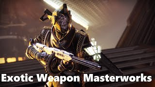 Can You Masterwork An Exotic Weapon In Destiny 2  How To Get Exotic Weapon Catalysts  Full List [upl. by Nyleuqcaj]