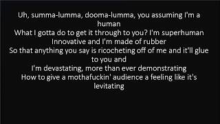 RAP GOD FAST PART  EMINEM LYRICS [upl. by Lebiram]