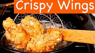 Crispy Fried Chicken Wings Recipe [upl. by Natsirk]