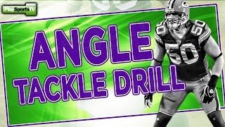 Football Angle Tackle Drill [upl. by Yenaffit]