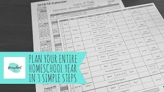 Plan Your Entire Homeschool Year in 3 Simple Steps [upl. by Toomin980]