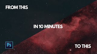 Astrophotography Editing in 10 Minutes  Photoshop Tutorial [upl. by Walter]