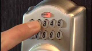 How To Use Your Schlage BE365 Keypad Deadbolt [upl. by Nimrahc]