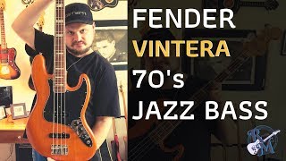 VINTERA 70s Jazz Bass by Fender [upl. by Manouch20]