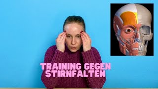 Gesichtsyoga gegen Stirnfalten Gesichtsgymnastik  AntiAging Training gegen Falten [upl. by Layor]