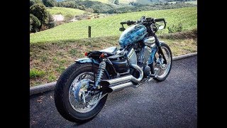 Yamaha virago BOBBER BUILD [upl. by Yekcor105]