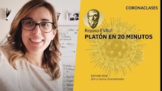 Selectividad Platón en 20 minutos preparación EVAU Ideas más importantes [upl. by Tsiuqram]