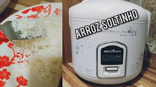 COMO FAZER ARROZ NA PANELA ELÉTRICA BRITÂNIA  ARROZ SOLTINHO [upl. by Otanutrof]