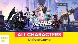 All Characters  Dislyte game [upl. by Olraced]