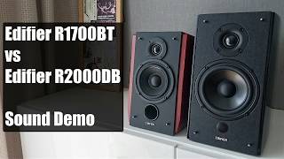 Edifier R1700BT vs Edifier R2000DB  Sound Demo [upl. by Raimundo]