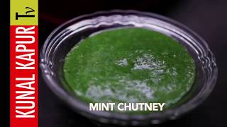 Mint Chutney  Kunal Kapur Recipes  Pudina Chutney [upl. by Atihana]