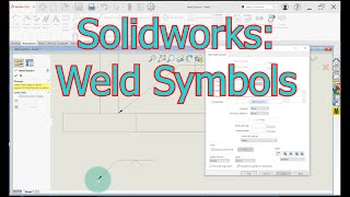 CAD with Solidworks Applying Weld Symbols [upl. by Kessia]