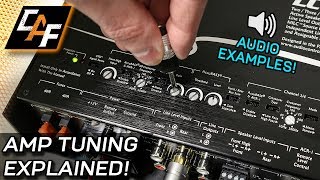 Amplifier Tuning Settings How To  Gain Crossovers Bass Boost [upl. by Hagen]