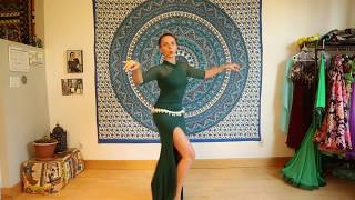 Bellydance CLASS 2 with Iana Layering Shimmy combination [upl. by Malinin315]