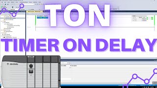 How to use TON Timer ON Delay timer in rslogix 5000  Studio 5000  2021  With a sample usecase [upl. by Valleau]