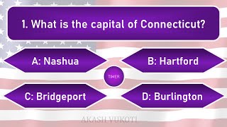 US State Capitals Quiz  Trivia Quiz  Part 1 [upl. by Peter]