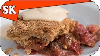 RHUBARB CRUMBLE RECIPE [upl. by Asilehc]