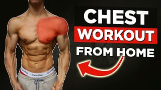 10 MIN HOME CHEST amp SHOULDERS WORKOUT NO EQUIPMENT BODYWEIGHT WORKOUT [upl. by Atsilac859]