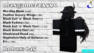 20 Roblox Black Outfits [upl. by Rubia159]