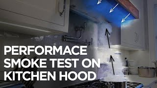 Performance smoke test on kitchen hood exhaust and make up air [upl. by Anihpesoj]