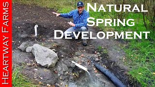 Developing a Natural Spring  OffGrid Water  Well  Prepping  WROL  Solar Pump  Heartway Farms [upl. by Trakas]