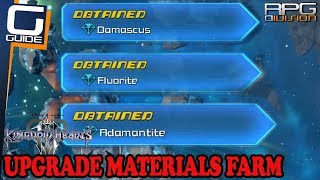 KINGDOM HEARTS 3  Fluorite Damascus and Adamantite Farming Guide [upl. by Gewirtz]