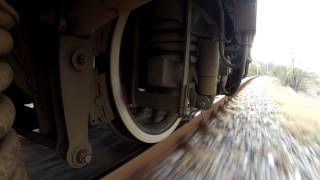 A train wheel running on a jointed track [upl. by Cliffes927]