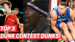 Top 3 Dunks From Every NBA Slam Dunk Contest 20112021 [upl. by Aihsrop]