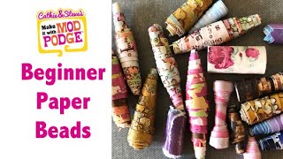 Beginner Guide to Making Paper Beads [upl. by Felicle944]