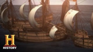 Columbus Day Christopher Columbus Sets Sail  History [upl. by Enihsnus]