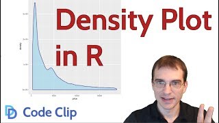 How to Make a Density Plot in R [upl. by Newmann]