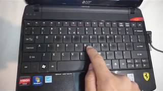 Why is the Keyboard typing Numbers instead of Letters Numeric keys NumLock Acer Ferrari One N214 [upl. by Acus]