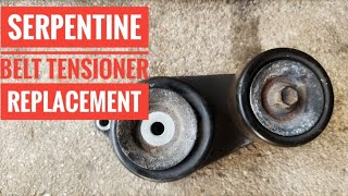 HOW TO REPLACE SERPENTINE BELT TENSIONER TUTORIAL [upl. by Aticnemrac965]