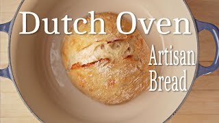 Le Creuset Dutch Oven Artisan Bread Easy To bake Recipe [upl. by Drawyeh400]