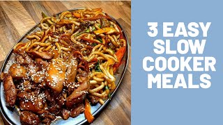 3 Easy Slow Cooker Meals  Slimming World [upl. by Nacul]