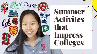 How to Maximize Your SUMMER Like an Ivy League Admit Summer Activities for College ACCEPTANCE ☀️🎉🤗 [upl. by Zeke]