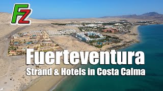 Fuerteventura Strand amp Hotels in Costa Calma Drohne 4K [upl. by Garges]