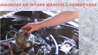 How to Diagnose an Intake Manifold Gasket Leak [upl. by Zandt598]