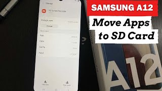 Move Apps to SD Card Samsung A12  Move Apps to SD Card Android [upl. by Piegari142]