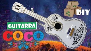 COMO HACER GUITARRA COCO DE CARTÓN 🎸 DIY  How to make an Acoustic Guitar from cardboard MIGUEL [upl. by Atworth]