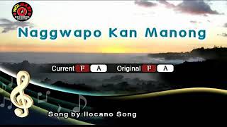 NAG GWAPO KAN MANONG  KARAOKE   ILOCANO SONG [upl. by Ecinom]