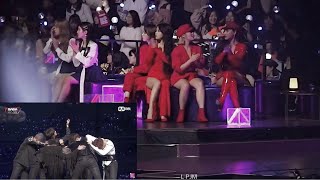 181212 Mamamoo reaction to BTS Fake Love  Anpanman short  MAMA Japan [upl. by Annayk123]